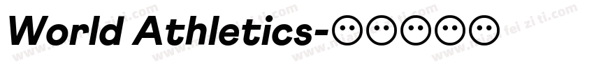 World Athletics字体转换